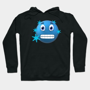 Merry Christmas Freezing Emoji Hoodie